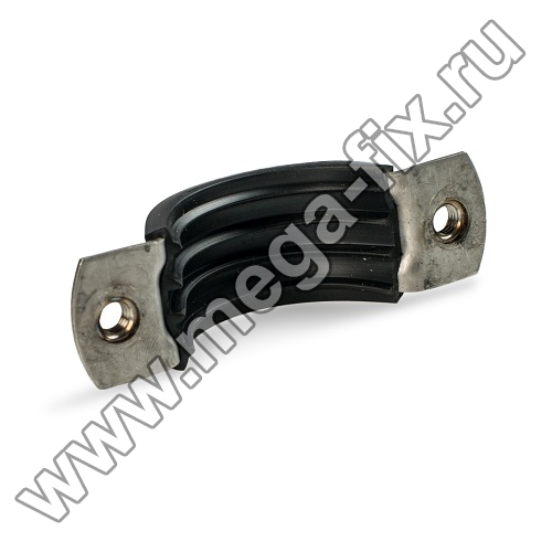 Хомут для труб нержавеющий с гайками 158-168 мм, 6